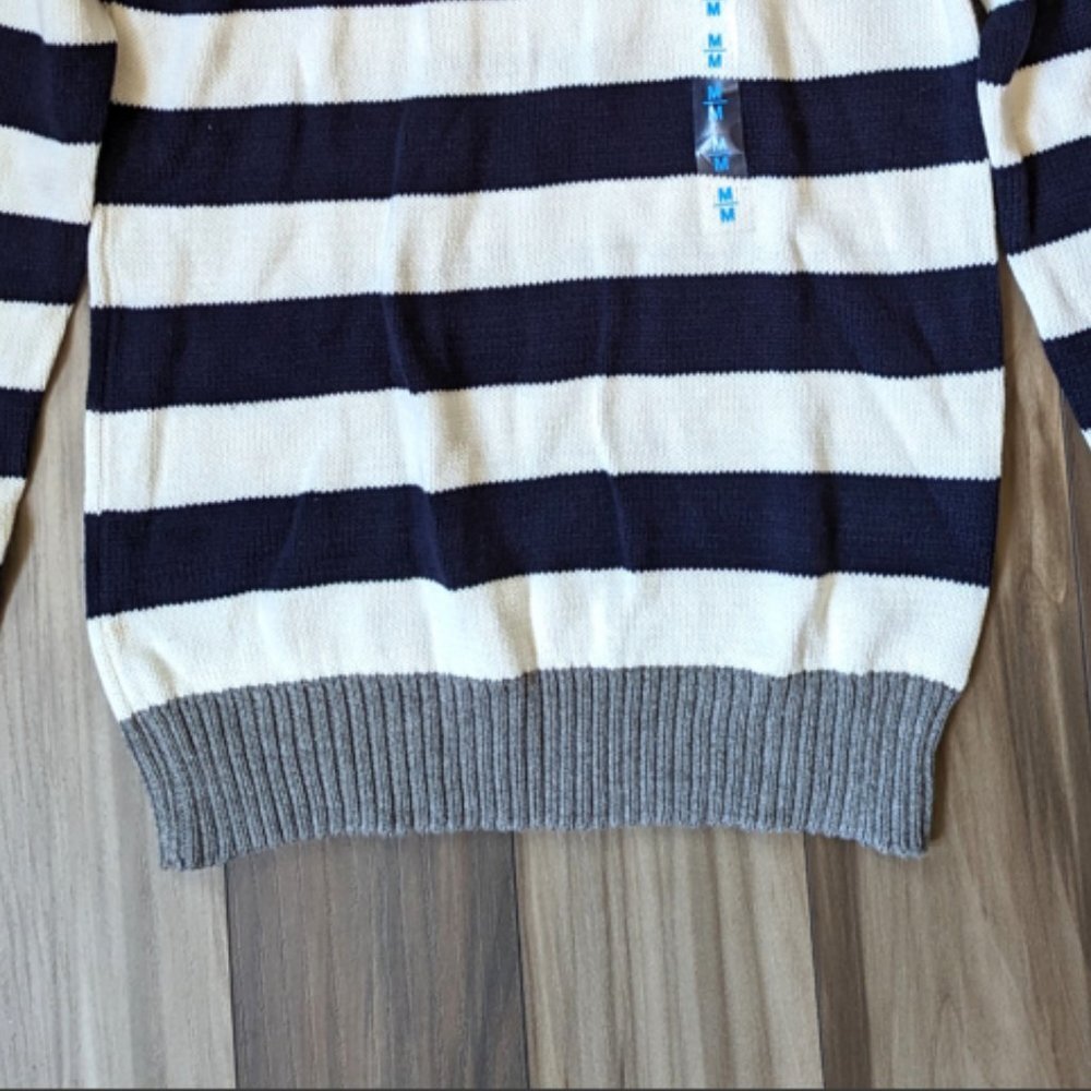 NWT The Children's Place Boys Knit Sweater Striped Pullover Cardigan M (… - Picture 2 of 4